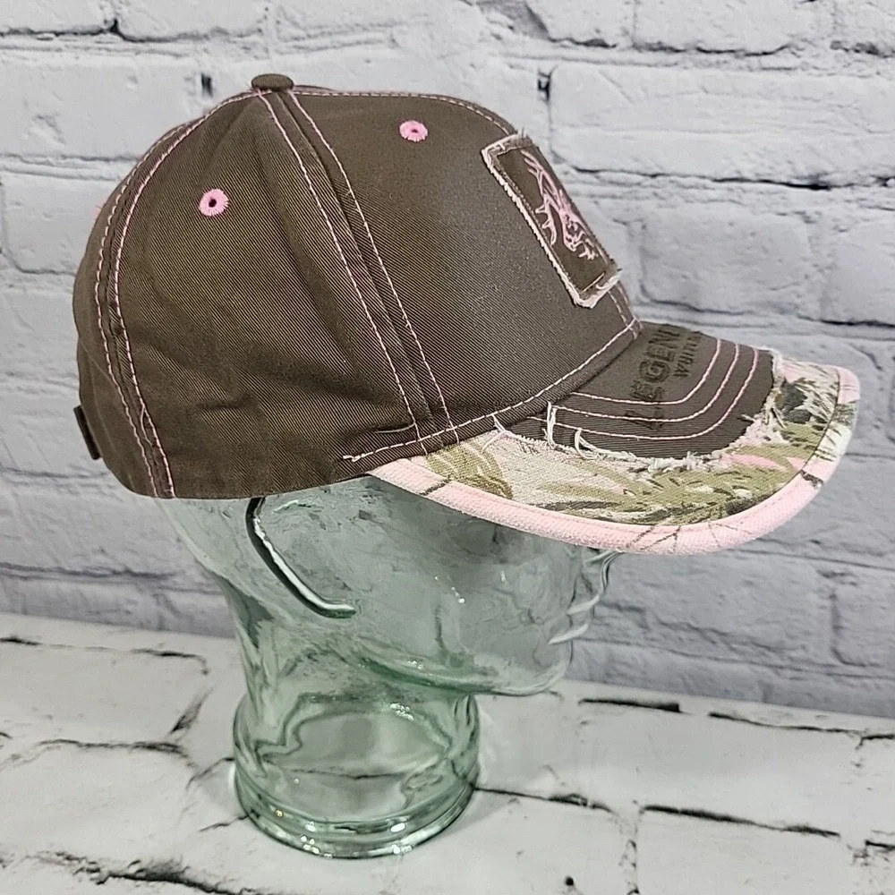 Legendary‎ Whitetails Hat Womens OSFM Brown Pink Camo Outdoor Hunting Cap Flaw